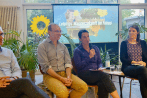 Podiumsdiskussion zur Leipziger Wasserzukunft im GRÜNEN Quartier