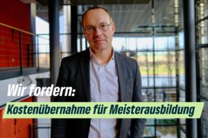 BÜNDNISGRÜNE fordern komplette Kostenübernahme für Meisterausbildung in Sachsen
