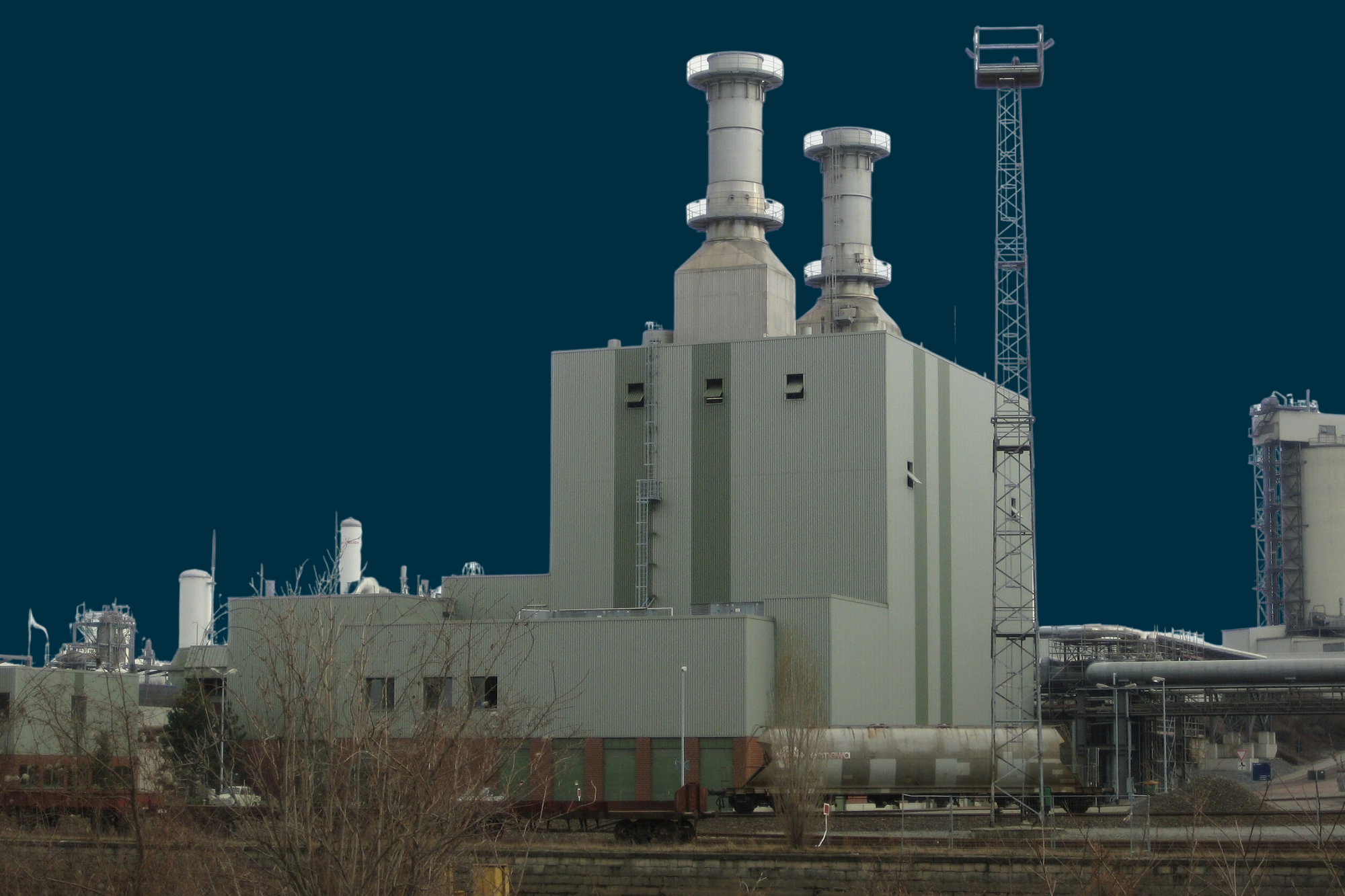 Abbildung eines Gaskraftwerks